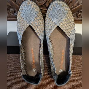 Bernie mev. New York Woven Metallic Ballet Flats - Silver/Gold